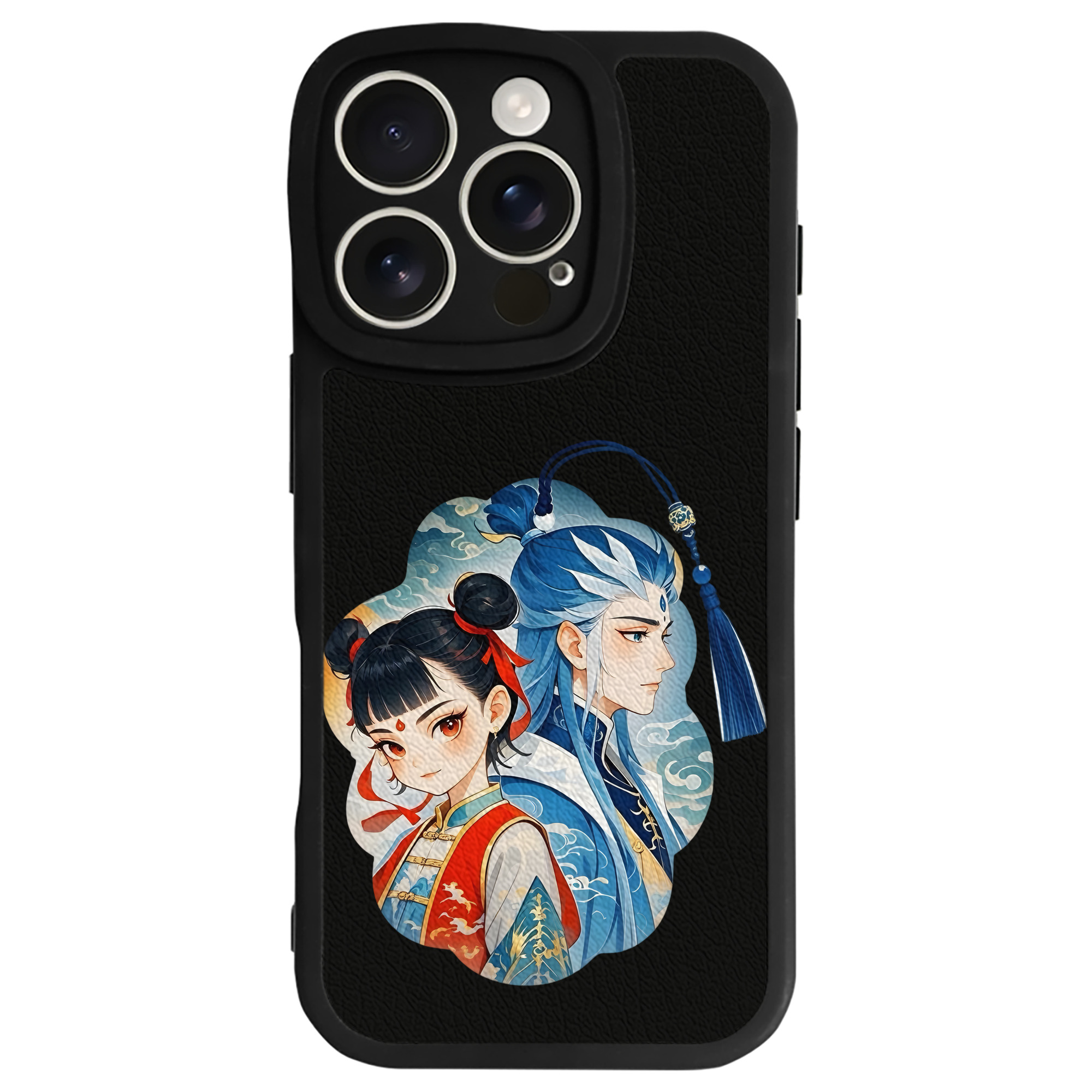 （画像用） Ne Zha 2 ナタ 魔童の大暴れ 【iPhone 16シリーズ対応】シリコンスマホケース（レザー調） 材質：シリコン